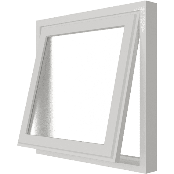 Uitzetraam | 1 vak | hout